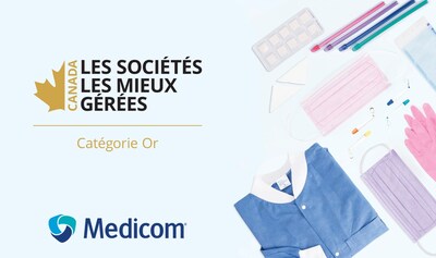 Medicom atteint le niveau or du concours Les Sociétés les mieux gérées au Canada (Groupe CNW/AMD Medicom Inc.)
