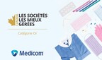 Medicom atteint le niveau or du concours Les Sociétés les mieux gérées au Canada