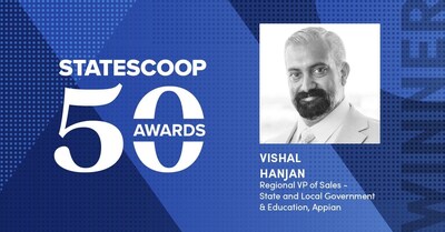 Vishal Hanjan is Appian’s Regional Vice President of Sales focused on the State and Local Government, and Education (SLED) market. Appian helps state and local governments to modernize and automate processes to improve service delivery, transparency, and communication.