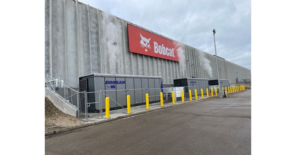 Bobcat Installs Innovative Stationary Fuel Cells from HyAxiom at Two of Its Facilities