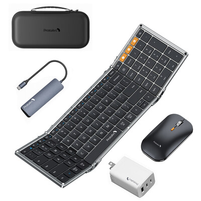 ProtoArc XKM01 LX Foldable Bluetooth Keyboard Mouse Combo