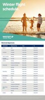 WestJet Vacations Quebec - Montreal Winter Flight Schedule (CNW Group/WestJet Vacations Qubec)