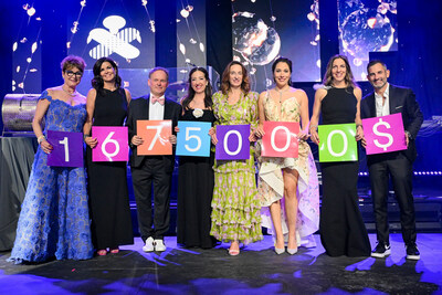 Sandra Chartrand, Julie Godin, Pierre Simard, Véronique Black, Sharon Stern, Jamie Silver, la Dre Lucie Opatrny, et Renée Vézina (Groupe CNW/Fondation de l'Hôpital de Montréal pour enfants)