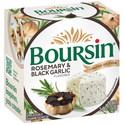 Boursin Cheese Debuts New Limited-Edition Flavor, Rosemary & Black Garlic.