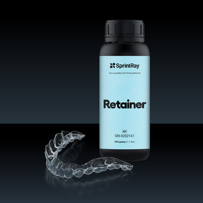 Orthodontists can directly print retainers without thermoforming with SprintRay Retainer, allowing for faster fabrication.