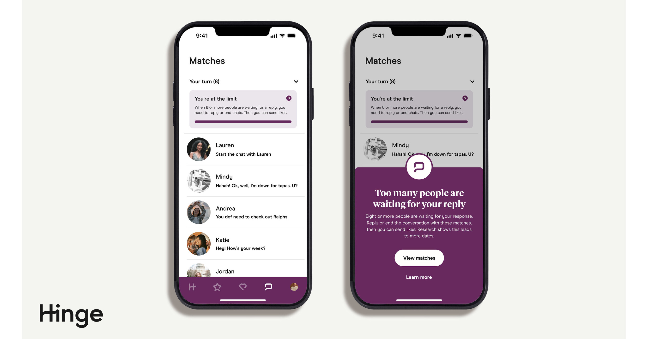 HINGE TESTS LIMITING UNANSWERED MESSAGES TO REDUCE DATING BURNOUT intelligence overview