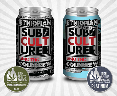 Subculture Delta Beverages introduces the world’s first shelf-stable THC-infused cold brew coffee, available in original Cold Brew and dairy-free Oat Milk variations.