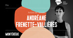 Andréane Frenette-Vallières reçoit le Prix du CALQ - Artiste de l'année en Montérégie