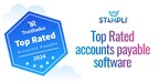 Stampli recognized as a Top Rated accounts payable software by TrustRadius