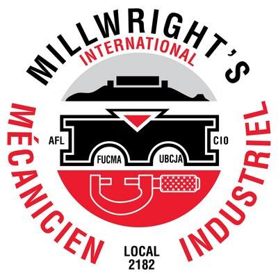 Mécaniciens industriels Section locale 2182 logo (Groupe CNW/Mécanicien industriel, millwright - section locale 2182)