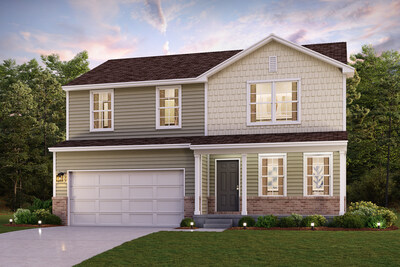 Dupont Floor Plan Exterior Rendering | New Homes in Newport, MI | Newport Creek by Century Complete