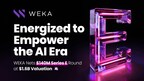 WEKA sécurise 140 millions de dollars lors de sa levée de fonds de série E, portant sa valorisation à 1,6 milliard de dollars