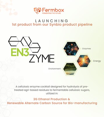 Launching EN3ZYME, a cellulosic enzyme cocktail that hydrolyzes pretreated agri-based residues into cellulosic sugars utilized in 2G ethanol production & precision fermentation-based biomanufacturing