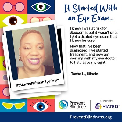 "It Started WIth an Eye Exam" campaign from Prevent Blindness aimed to help educate consumers on the benefits of eye care.
