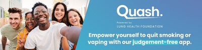 Lung Health Foundation and Ontario Ministry of Education Partner to Launch First Judgement-Free Initiative to "Quash" High School Vaping Crisis (CNW Group/Lung Health Foundation)