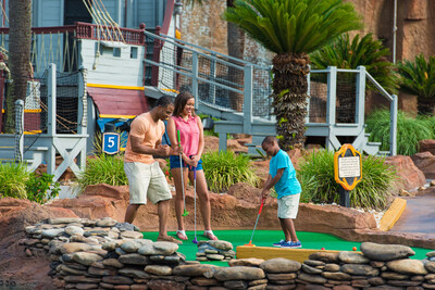 The Myrtle Beach Mini Golf Trail features more than 30 distinct courses along the Grand Strand, known as the “Mini Golf Capital of the World.” The interactive trail experience highlights iconic mini golf courses and offers users the chance to win prizes through a digital trail pass. Credit: Visit Myrtle Beach