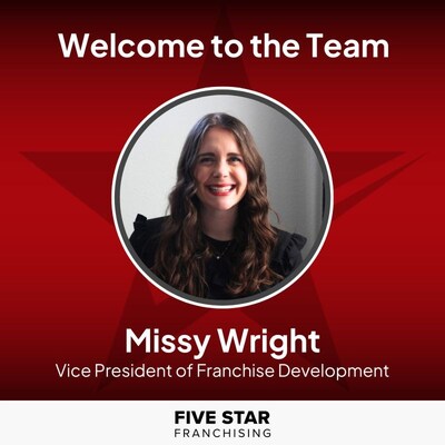 Five Star Franchising announced today that Missy Wright has been named the newest Vice President of Franchise Development. She will help lead expansion efforts for Five Star brands Mosquito Shield and Gotcha Covered.