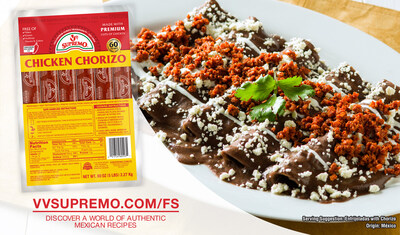 Enfrijoladas con Chorizo (PRNewsfoto/V & V Supremo Foods, Inc.)