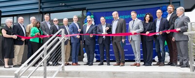 EAM-Mosca, along with State and Local officials celebrate the Grand Opening of their new building featuring a state-of-the-art Customer Showroom, and Machinery Center of Excellence at their Headquarters campus in Hazle Township, PA.