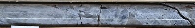 Figure 3: Large spodumene crystal(s) in quartz pegmatite, drill hole CV24-435 at ~311.5 m depth. (CNW Group/Patriot Battery Metals Inc.)