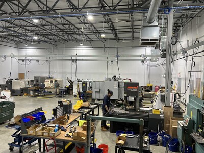 Inside NSL Analytical's new machine shop.