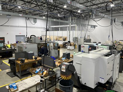 Inside NSL Analytical's new machine shop.