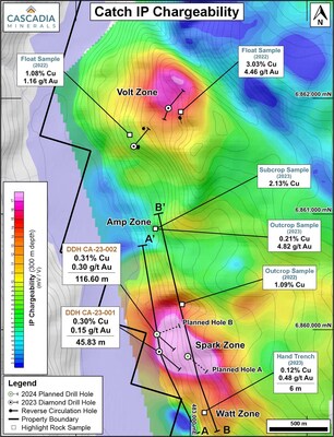2024 Drill Plan (CNW Group/Cascadia Minerals Ltd.)