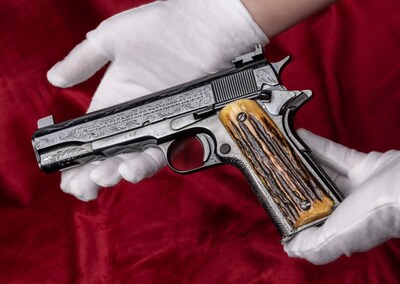 Most valuable historic pistol of the 20th century headed to Auction this Saturday, May 18th. Al Capone’s Sweetheart, his favorite and life-saving Colt 1911 with Valentine’s Day date engraving is expected to sell for north of $3 million estimate.