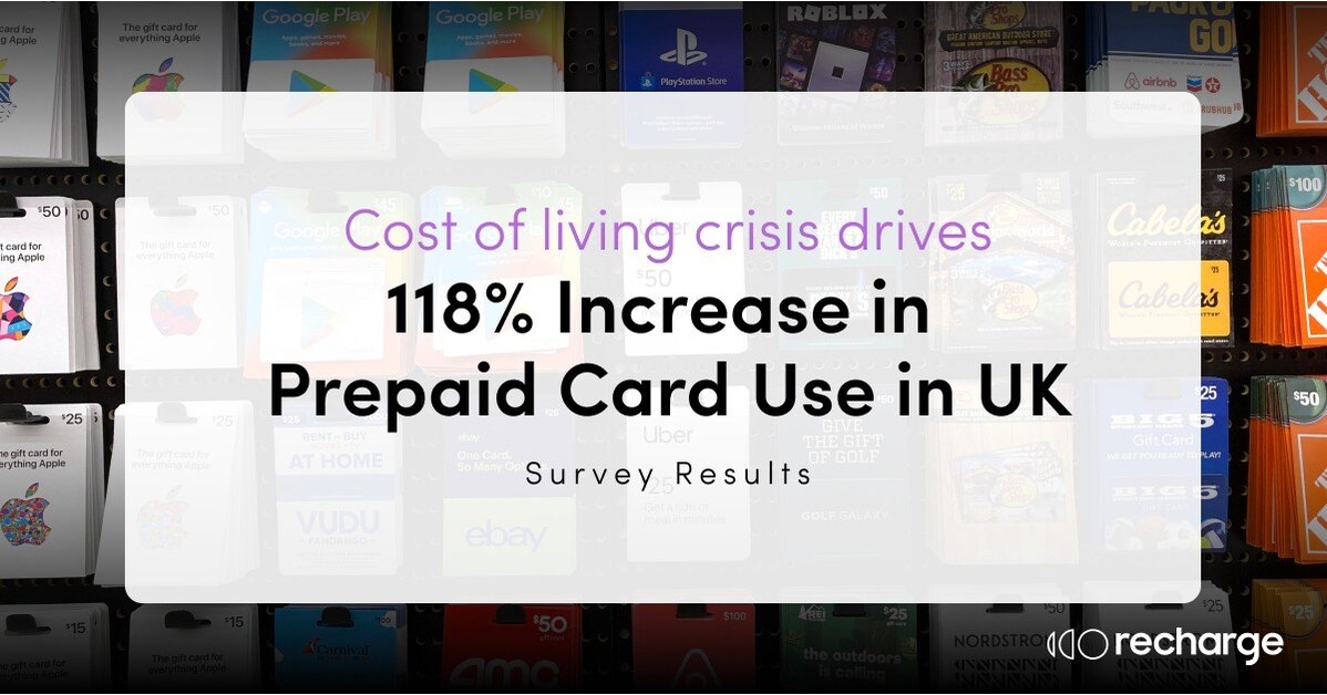 Lebenshaltungskostenkrise in Gro&szlig;britannien f&uuml;hrt zu einem Anstieg der Nutzung von Prepaid-Karten um 118 %