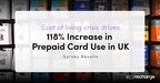 La crisis del coste de la vida en Reino Unido genera un aumento del 118% en el uso de tarjetas prepago
