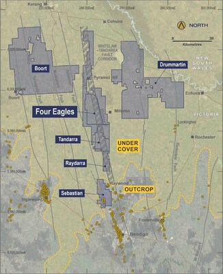 Figure 5: Whitelaw Gold Belt Tenement Holdings showing major Catalyst managed projects (CNW Group/Catalyst Metals LTD.)