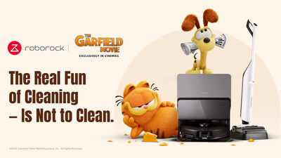 Roborock Teams Up with “The Garfield Movie” to Give Garfield a More Pampered Life