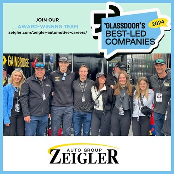 Zeigler Auto Group is currently sponsoring Spire Motorsport’s No. 77 Driver Carson Hocevar