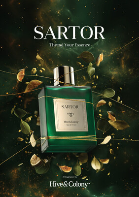 Hive & Colony, the bespoke men's clothier, announces the launch of a brand-new, exclusive fragrance?Sartor?available May 21 at all Hive & Colony showrooms. Photo courtesy of Hive & Colony.