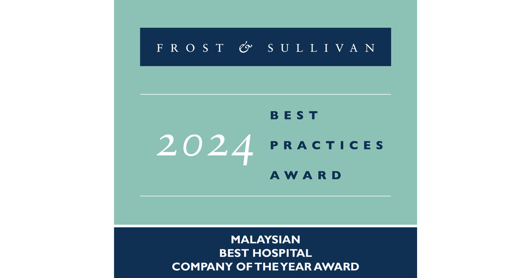 梳邦再也医疗中心连续第四年被 Frost & Sullivan 评为马来西亚年度最佳医院公司