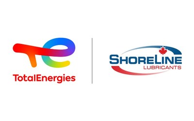 TotalEnergies Logo and Shoreline Lubricants Logo (CNW Group/TotalEnergies Marketing Canada Inc)