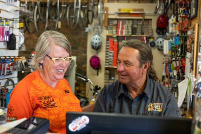 David and Susan Sperstad worked with SCORE mentors when opening their business, Touright Bicycle Shop, in Little Falls, Minn.