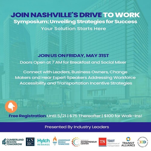 Flier for Nashville's Drive To Work