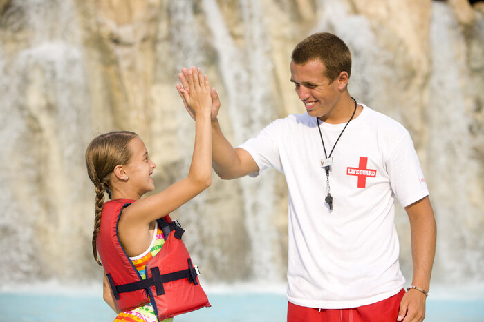 Staying safe is a cooperative effort between visitors and lifeguards. Credit The Dollywood Company.