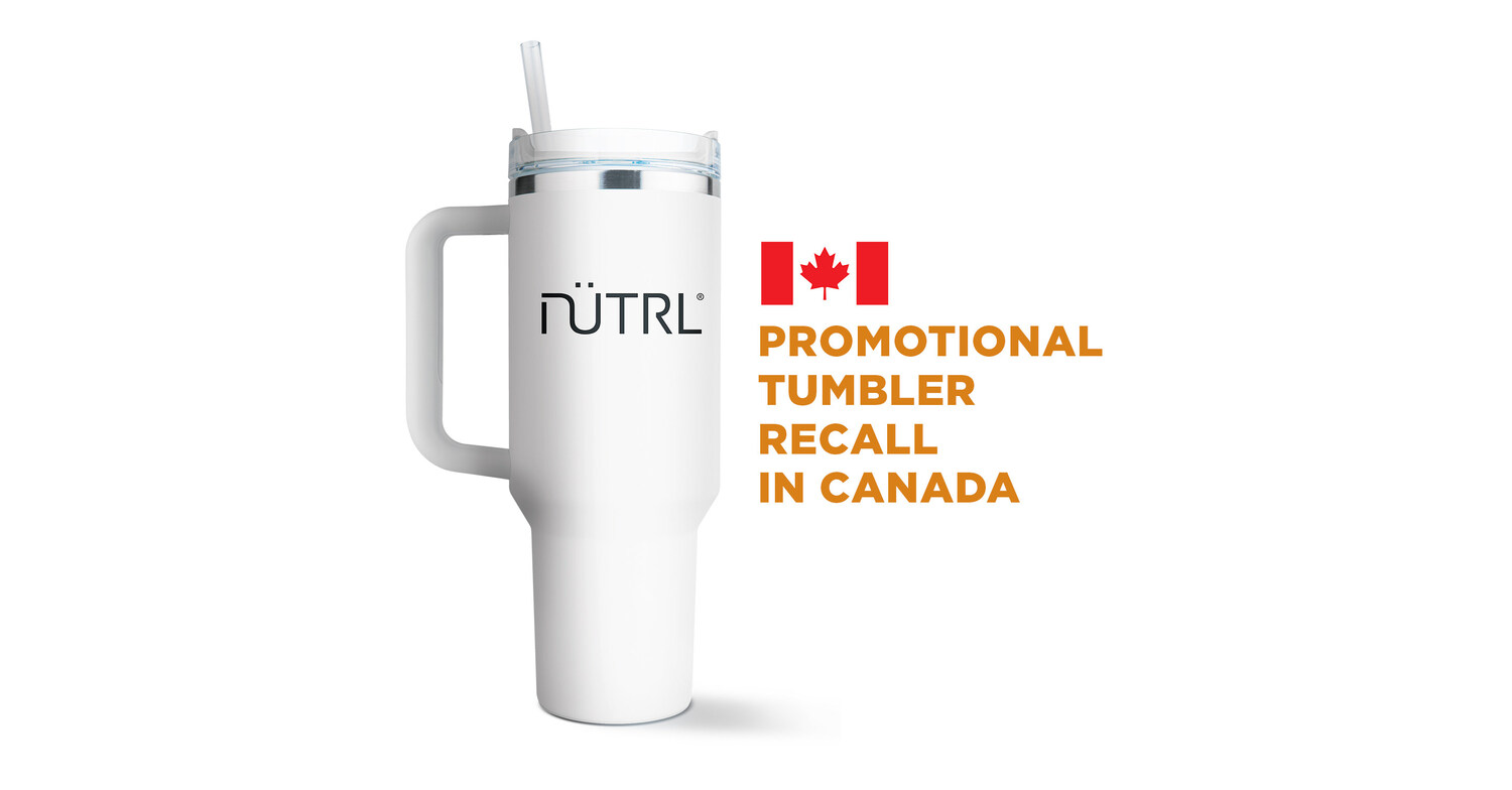 UPDATE PROMOTIONAL TUMBLER RECALL IN CANADA