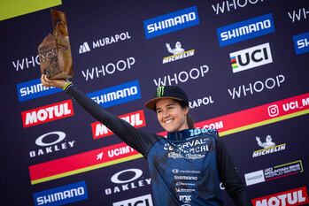Monster Energy’s Camille Balanche Takes Second Place at UCI Downhill Mountain Bike World Cup in Bielsko Biala, Poland
