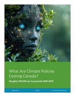 Total federal and provincial expenditures on climate 2020 - 2030 per Carbon Policy Tracker are $476 billion or $11,900/resident of Canada, or~ $28,000/household (i.e. avg of $2,800 per household/yr).
