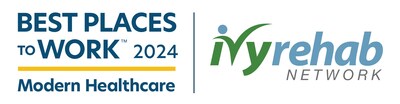 Ivy Rehab proudly announce its inclusion on Modern Healthcare's list of Best Places to Work in Healthcare 2024.