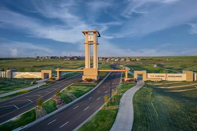 Community Monument at The Aurora Highlands | New Construction Homes in Aurora, CO by Century Communities