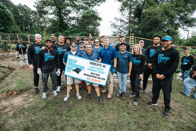 Bosch Power Tools participated in the Carolina Panthers' "Keep Pounding Day" of service.