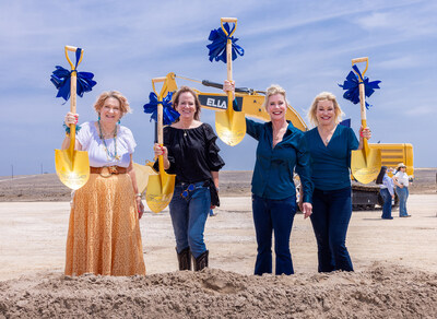 (left to right) Carllyn Walker, Karen Schafman, SE Legacy Development LLC President, Kandy Walker, and Elizabeth Walker at $7+ Billion Master Planned Industrial & Manufacturing Park: Residential and Commercial Development Project Groundbreaking in South Texas
