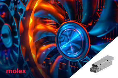 Molex’s new report explores thermal management approaches for I/O modules, including innovations with drop down heat sink (DDHS) solutions pictured here.