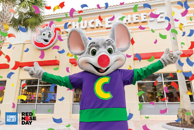 Comic Relief US and Chuck E. Cheese turn FUN into FUNDS™ with a nationwide fundraiser in May.