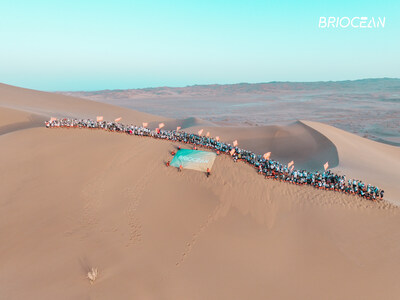 Desafío Briocean en el desierto de Gobi 2024 (PRNewsfoto/Briocean Technology)