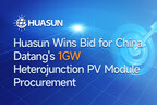 Huasun Energy gana la oferta de adquisición de módulos solares HJT de 1 GW de China Datang